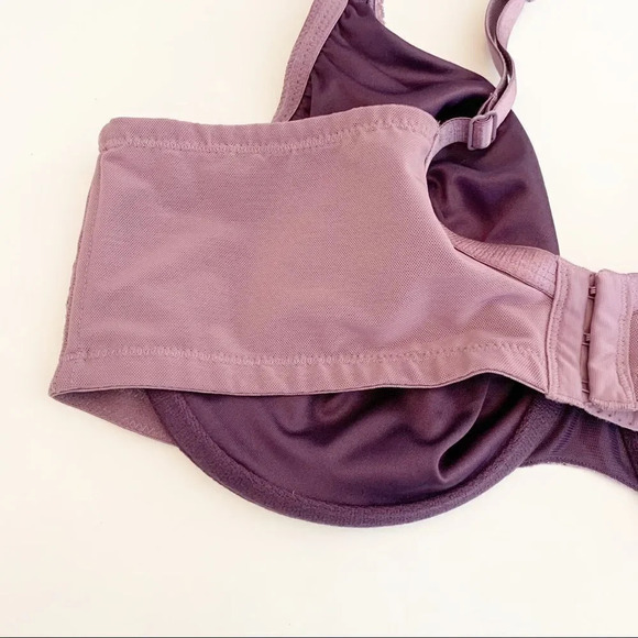 Cacique Purple Lace Cup Bra Full Coverage Brassiere 40DD Curvy Plus-size - Picture 7 of 12